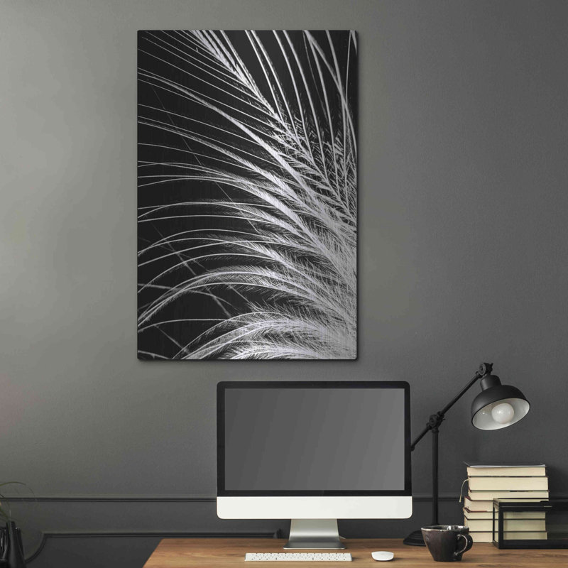 "Plume blanche" par Incado, H 36 po x l 24 po