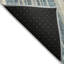 Tapis intérieur lavable rayé bleu ciel 5 pi x 8 pi