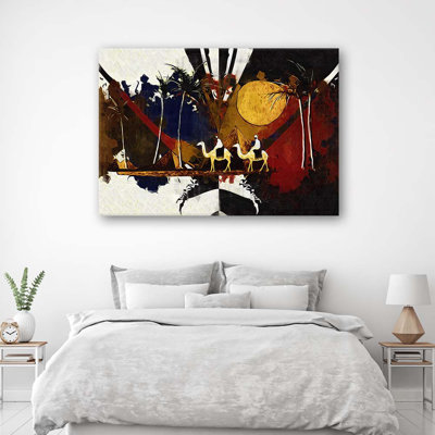 African Landscape - No Frame Print on Canvas