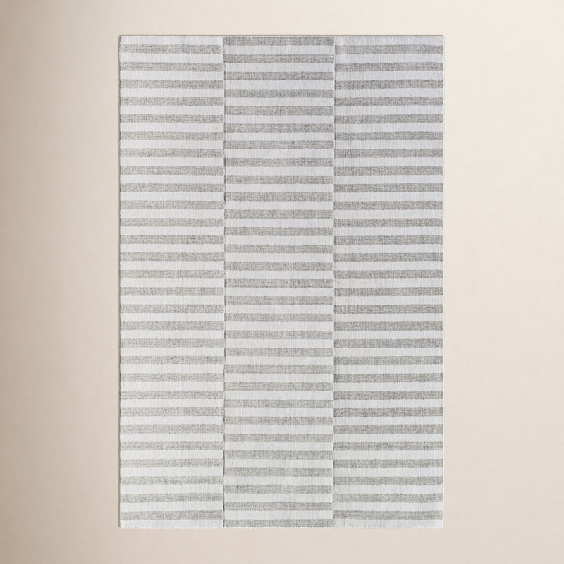 Evett Hand-Woven Striped Rug, Runner 2'6" x 8'