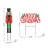 Yard Stake Weather Resistant Metal Christmas Decoration
