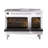 ILVE Professional Plus II 48 in Dual Fuel Range 5 Burner, Griddle, Frenchtop-99287674-99287675