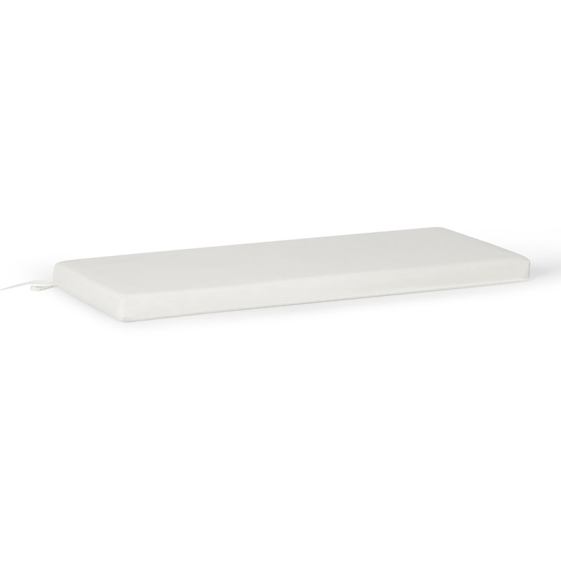 Forellen Outdoor 2.5'' Seat Cushion, White, 48" x 18.50"