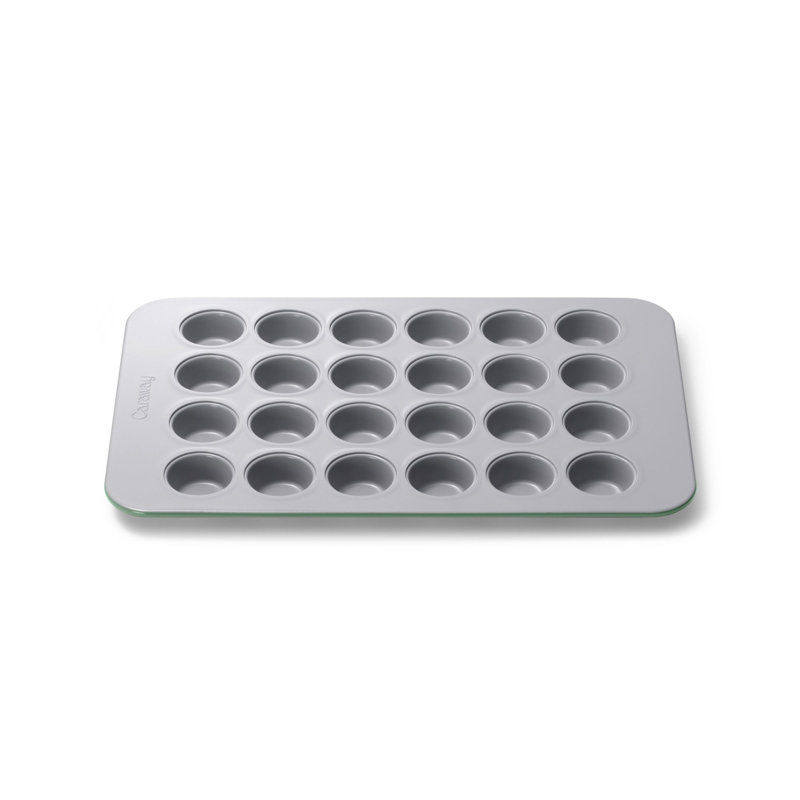 Caraway 24 Cup Mini Muffin Pan, Cream, Sage