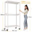 Ehan 90cm Rolling Clothing Rack