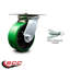 5 Inch Green Poly on Cast Iron Caster with Roller Bearing and Swivel Lock SCC-88883394