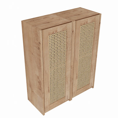 Armoire de salle de bain latérale, portes à fermeture douce, conception à fixation flottante