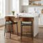 Tabouret de comptoir rembourré Devane-555924768