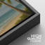 «Tropical Palm Tree Beach Seascape Coastal View», reproduction d'art sur toile encadrée-1630034219-1630034216