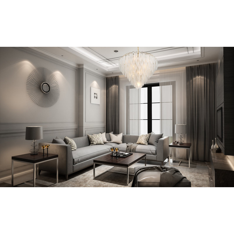 Boa 15-Light Chandelier in Warm Brass by Breegan Jane