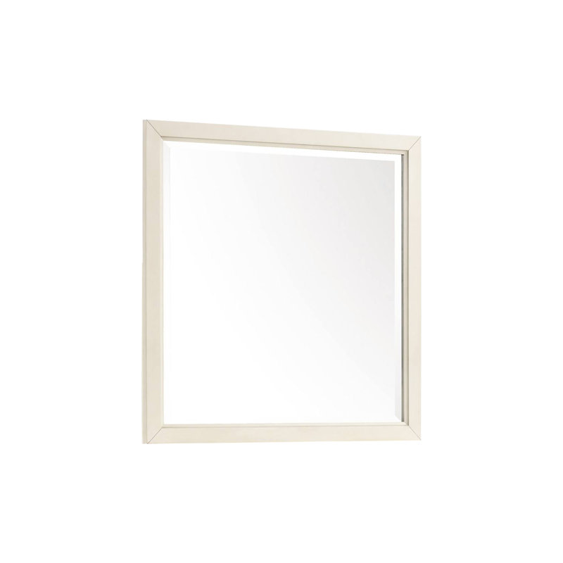 37.9"W Transitional Mirror, Antique White