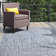 Edie Striped Indoor/Outdoor Area Rug in Navy/Ivory
