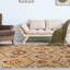 Tapis floral résistant aux taches
