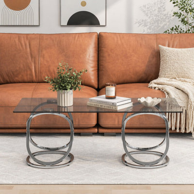 Rectangle Tempered Glass Coffee Table