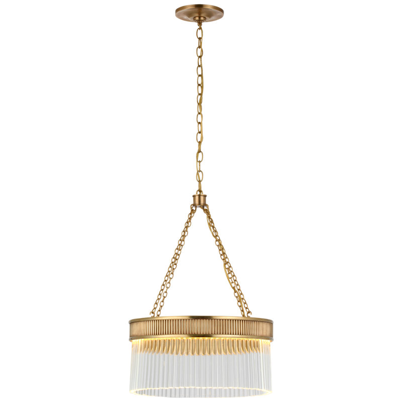 Marie Flanigan Menil Medium Chandelier, Soft Brass