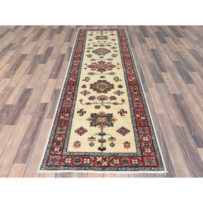Sverre One-of-a-Kind 2'7" X 8'6" New Age Runner Wool Area Rug Ivory