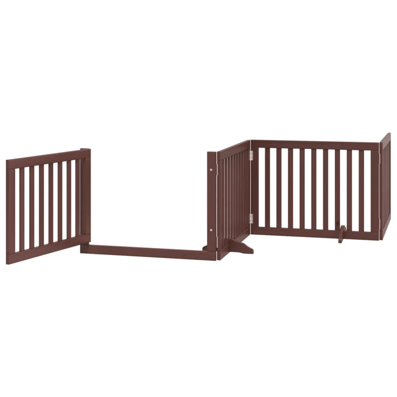 Garlan Solid Wood Dog House Door, Brown, 60cm H x 480cm W x 2cm D