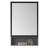 Strobel 21'' W 33'' H Surface Framed Medicine Cabinet Mirror 3 Adjustable-482979343