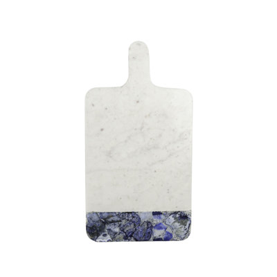 Grand plateau de service Foreside Home & Garden - Agate bleue et marbre
