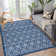 Washable Floral Indoor Rug