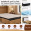 Lit escamotable Poppy de Night & Day Furniture avec matelas en mousse mémoire de qualité supérieure de 15 cm (6 po), format Queen, brun récolte-560962703