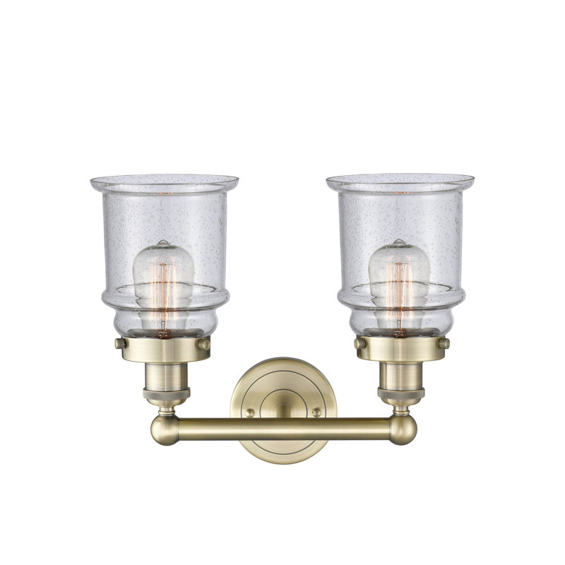 Cailen 2 - Light Dimmable Vanity Light, Seedy, Antique Brass