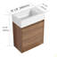 Petit meuble-lavabo flottant 18 po avec lavabo simple 18 po-117669162