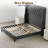 Full Size grey Diamond Bed Frame-78894867-78894865