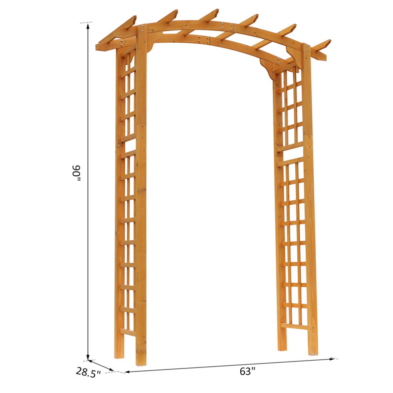 Treillis en bois de style pergola