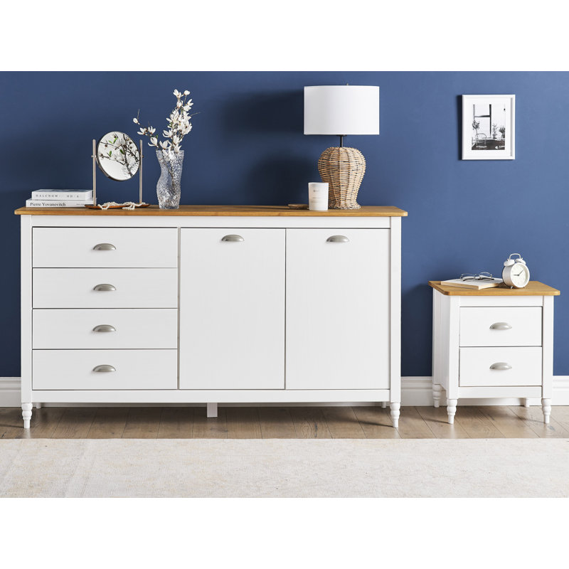 Cimino 150cm Solid Wood Sideboard, White
