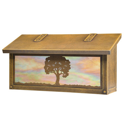 Boîte aux lettres murale chêne tree