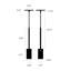 Luminaire suspendu / croix d'échappement-598989513-598989525