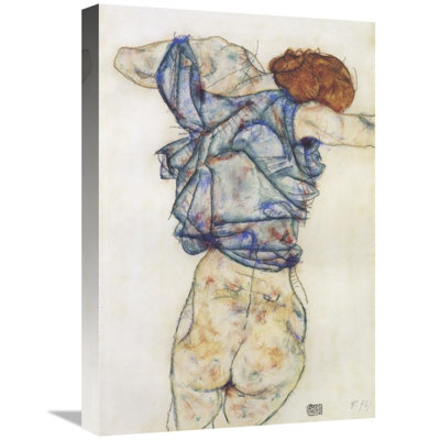 " Woman Undressing " by Egon Schiele