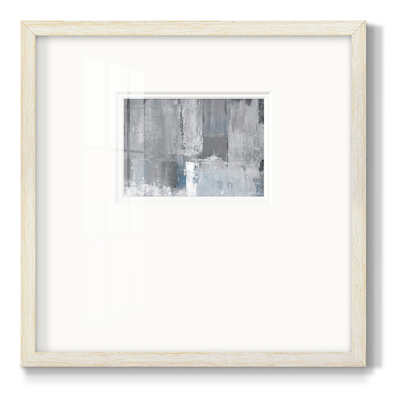 Tranquil Bluespremium, reproduction encadrée, H 21 po x l 21 po x P 1,25 po, White
