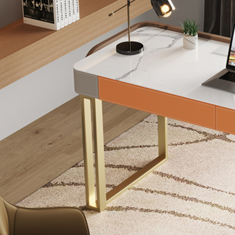 Luxury modern desk, 29.53" H x 55.12" W x 23.62" D