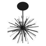 Palisades Ave. Metal And Crystal Chandelier