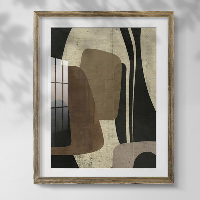 «Retro Form Collage II», reproduction encadrée