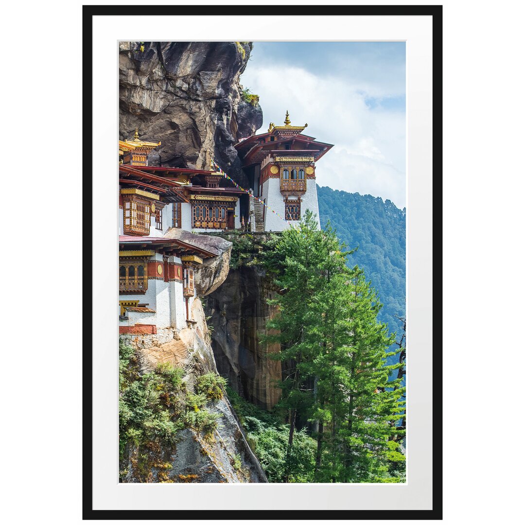 Gerahmtes Poster Buddha Tempel in China