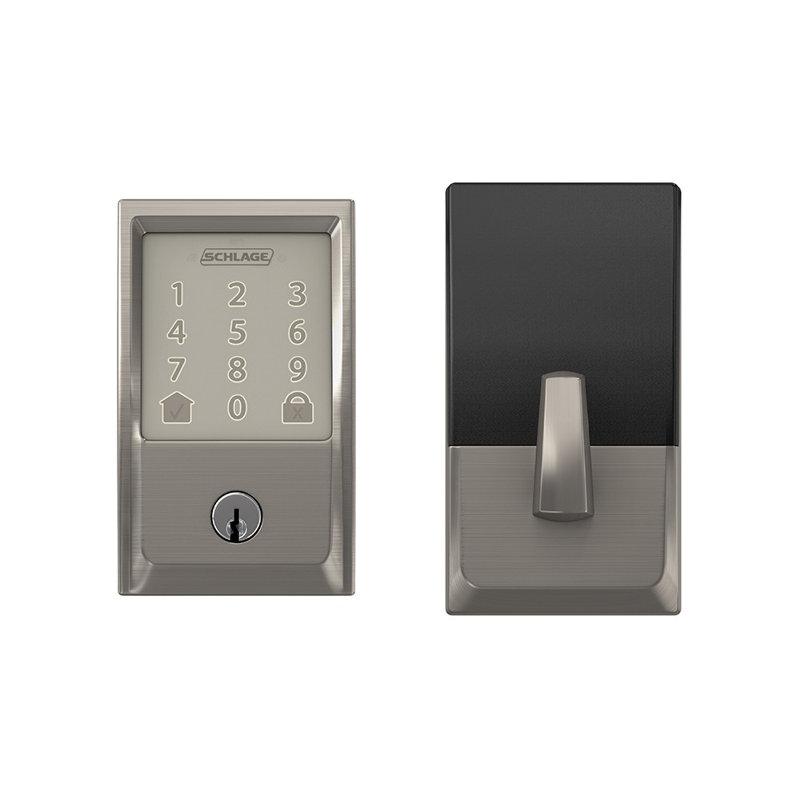 Encode Smart WiFi Deadbolt with Century Trim, Satin Nickel, Yes