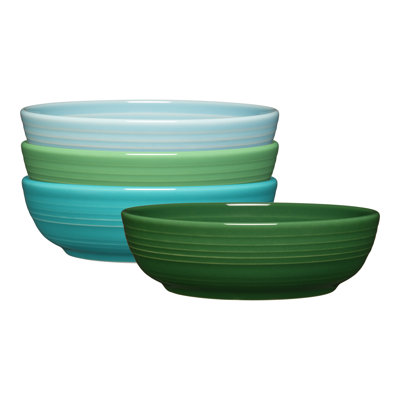 Magasiner les ensembles mixtes Bol à salade 6 3/4 po Fiesta Aegean Coupe, 24 oz, ensemble de 4