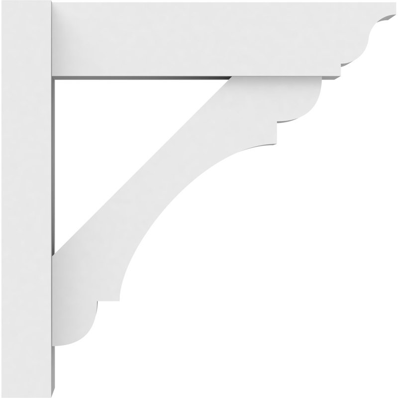 Perspectives en PVC de qualité architecturale avec extrémités traditionnelles, H 16 po x P 16 po, L 5 po