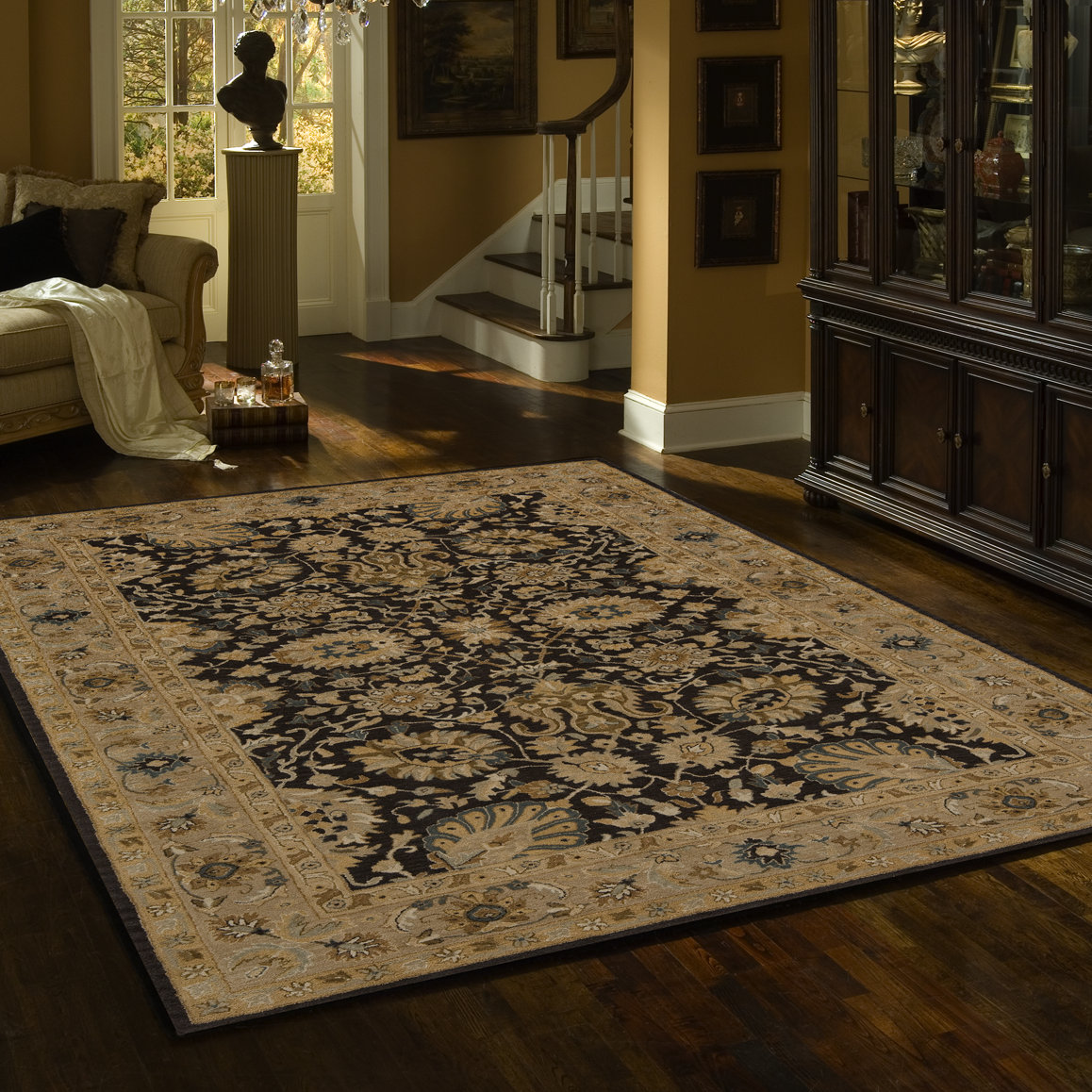 Alcott Hill® Dearborn Hand Tufted Wool Oriental Rug & Reviews Wayfair