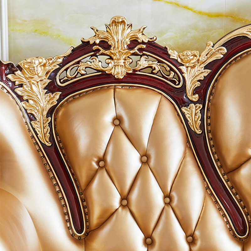Fauteuil de luxe en cuir véritable European