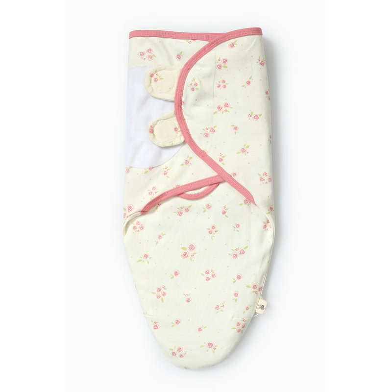 SwaddleMe Original Swaddle for Baby Boy and Girl, 100% Cotton, Easy Adjustable, 0-3 Months, 1.0 TOG, 3-Pack - Floral Pattern (Set of 3)