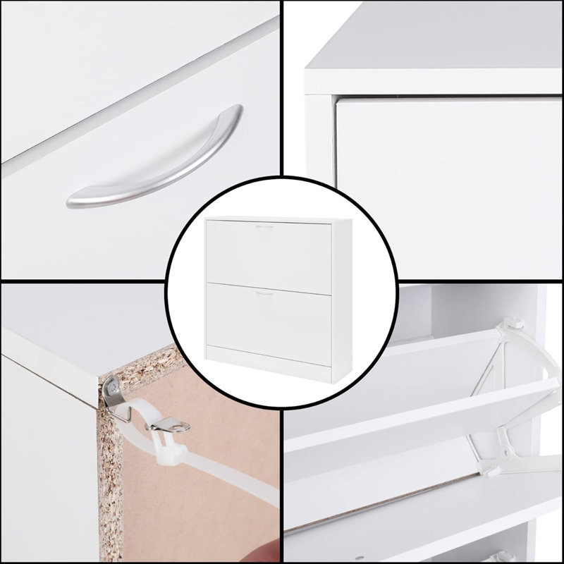 16 Pair Flip Down Shoe Storage