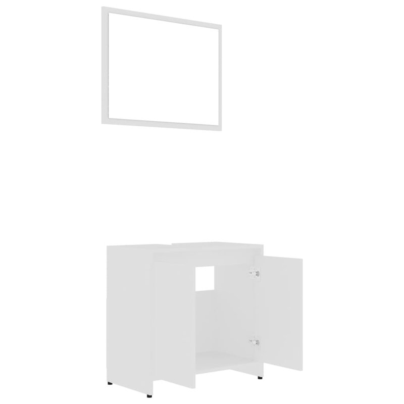 Avritt Bathroom Storage Furniture Set, White