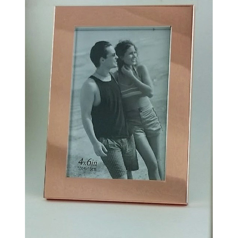 Litwin Metal Matte Picture Frame, 4" x 6", Copper