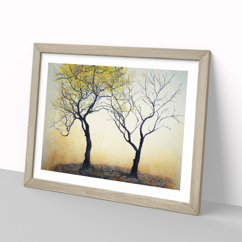 Unforgettable Trees - Framed Print, 46cm H x 64cm W x 2cm D, Oak Framed