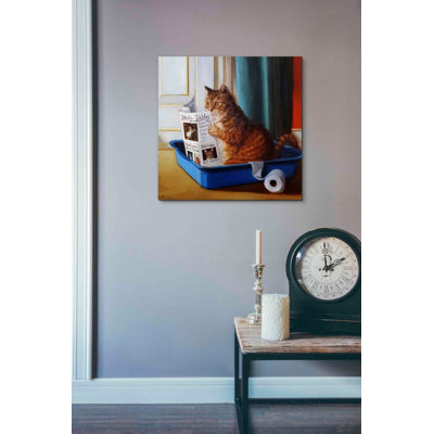 «Kitty Throne» par Lucia Heffernan, art mural sur toile