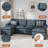 Rezarta 3-Piece Upholstered Sectional-1493237764
